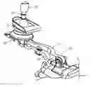 Fig. 01 - Manual shifter reverse lockout mechanism with vibration isolation system