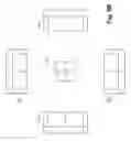 Fig. 08 - Method and design for optimum camera and display alignment of center of the room video conferencing systems