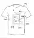 Fig. 01 - Garment comprising a module with a removable electronic display, fastened to the garment through supple magnetic means