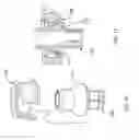 Fig. 13 - Bearing for umbilicus of a fluid processing system