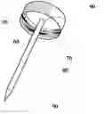 Fig. 01 - Golf tee and beverage closure combination