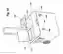 Fig. 40 - Unique self-pressurizing, self-cooling beverage system, having impact-and-vibration-absorbing systems, anti-shaking anti-rolling clamping system, root-beer-float system, beverage-dispensing system, and multi-height spigot system