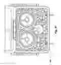 Fig. 41 - Unique self-pressurizing, self-cooling beverage system, having impact-and-vibration-absorbing systems, anti-shaking anti-rolling clamping system, root-beer-float system, beverage-dispensing system, and multi-height spigot system
