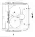 Fig. 47 - Unique self-pressurizing, self-cooling beverage system, having impact-and-vibration-absorbing systems, anti-shaking anti-rolling clamping system, root-beer-float system, beverage-dispensing system, and multi-height spigot system