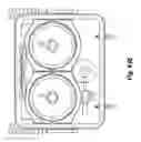 Fig. 57 - Unique self-pressurizing, self-cooling beverage system, having impact-and-vibration-absorbing systems, anti-shaking anti-rolling clamping system, root-beer-float system, beverage-dispensing system, and multi-height spigot system
