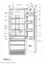 Fig. 02 - Concealed vertical adjustment mechanism for kitchen appliance storage members