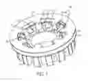 Fig. 02 - Magnetic support structure of a torque sensor assembly including a central hub and a plurality of spoke segments extending radially outwardly from the central hub