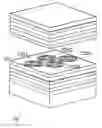 Fig. 01 - Vertical microcavity with confinement region having sub-wavelength structures to create an effective refractive index variation