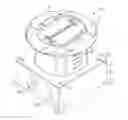 Fig. 01 - Metallic floor box with non-metallic riser with flange