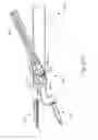 Fig. 43 - Surgical instrument with dual mode end effector and side-loaded clamp arm assembly