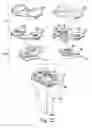 Fig. 16 - Surgical instruments for preparing a patient's tibia to receive an implant
