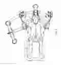 Fig. 07 - Functional training equipment with multiple movement planes for biceps curl exercise