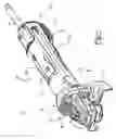 Fig. 02 - Handheld grinder with brushless electric motor