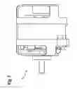 Fig. 10 - System at least comprising an electronically commutated electric motor of a defined construction size, and a rechargeable battery of at least one voltage class