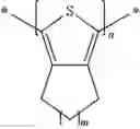 Fig. 03 - Conductive polymer of poly(thio- or seleno-)phene type