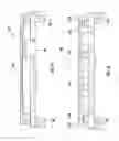 Fig. 36 - Portable restroom assembly with hands-free door opening system