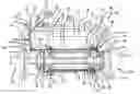Fig. 01 - Oil supply conduit through stator lamination stack for electrified turbocharger