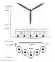 Fig. 11 - Vertical and Geographical Placements of Arrays of Vertical-Axis Wind-Turbines