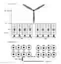 Fig. 19 - Vertical and Geographical Placements of Arrays of Vertical-Axis Wind-Turbines