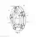 Fig. 03 - Device for adjusting a gap between the housing of an impeller and the impeller in a radial compressor and a turbomachine