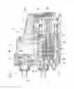 Fig. 02 - Centrifugal pump assembly comprising at least one impeller producing flow through and an annular space divided by at least two guide vanes into part-annular-spaces