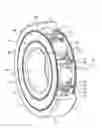 Fig. 01 - Bearing having a cage provided with a wire and a seal