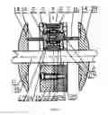 Fig. 16 - Continuously Variable Transmission with Side Speed Regulating Lead Screw