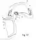 Fig. 17 - Face protection accessory for helmets and helmet provided with such face protection accessory