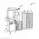 Fig. 01 - Multifunctional self-service shipping and mail processing system