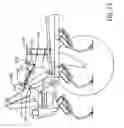 Fig. 13 - Agricultural implement system with tool bar behind wing frame