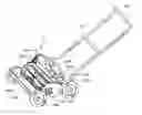 Fig. 01 - Cross flow horizontal rotary lawn mower with replaceable blade cartridges