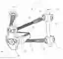 Fig. 01 - Three column spinal fixation implants and associated surgical methods
