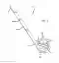 Fig. 02 - Spinal implant inserter utilizing offset striking arms