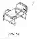 Fig. 43 - Compact wheelchair assembly with removable wheels and methods therefor