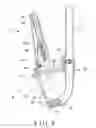 Fig. 10 - Tilting inversion exerciser having safety foot retaining device