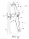 Fig. 13 - Tilting inversion exerciser having safety foot retaining device