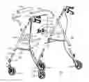 Fig. 01 - Collapsible personal wheeled conveyance having a selectively adjustable width