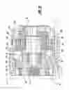 Fig. 15 - Power tool with tool housing and output spindle housing