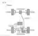 Fig. 16 - Transaxle and motor unit for hybrid vehicle