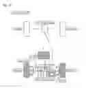 Fig. 19 - Transaxle and motor unit for hybrid vehicle