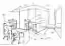 Fig. 01 - Work space assembly for collaboration among two or more sets of workers