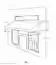 Fig. 02 - Building-mounted awning with single location attachment