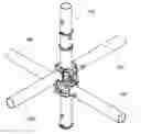 Fig. 01 - Scaffolding coupler, standard and scaffolding system