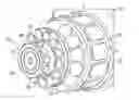 Fig. 01 - External, divorced PDC bearing assemblies for hybrid drill bits