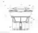 Fig. 10 - Apparatus for both humidification and air cleaning