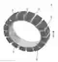 Fig. 08 - Electric motor with Halbach array and ferrofluid core