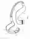 Fig. 02 - Freely adjustable ergonomic bone conduction earphone rack
