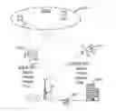 Fig. 01 - In-flight cellular communications system coverage of mobile communications equipment located in aircraft