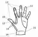 Fig. 01 - Partial glove for protection of touchscreens