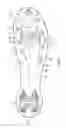 Fig. 03 - Sole structure for an article of footwear having a nonlinear bending stiffness with compression grooves and descending ribs